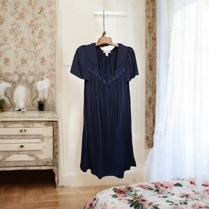 Miss Elaine Navy Blue Nightgown